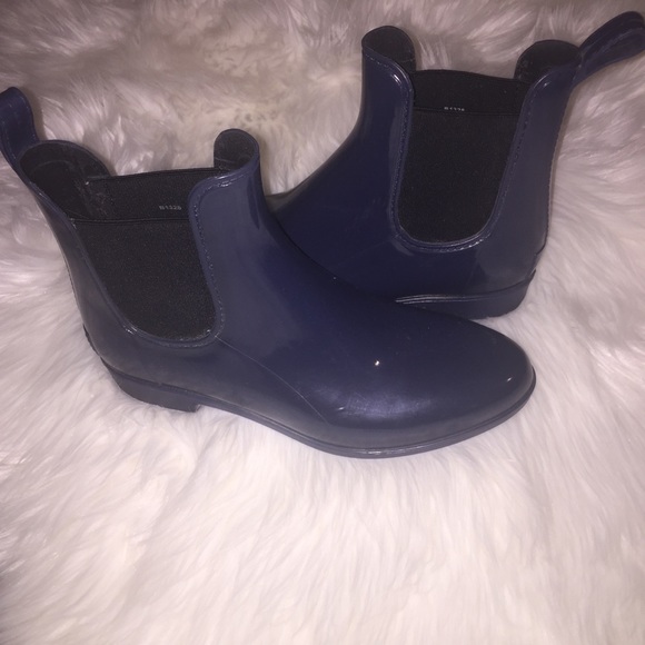 J.crew navy low rise rise rain boots - Picture 2 of 4